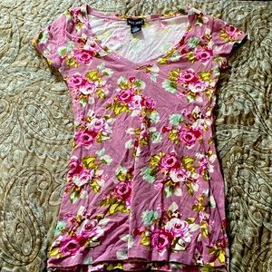 XS wet seal, floral blouse